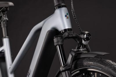 Cube Kathmandu Hybrid EXC 800 slategrey'n'chrome Gr&ouml;&szlig;e: Trapeze 46 cm Produktbild 5
