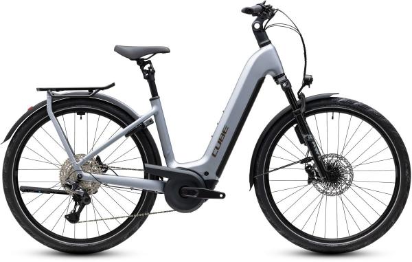 Cube Kathmandu Hybrid EXC 800 slategrey'n'chrome Gr&ouml;&szlig;e: Easy Entry 46 cm