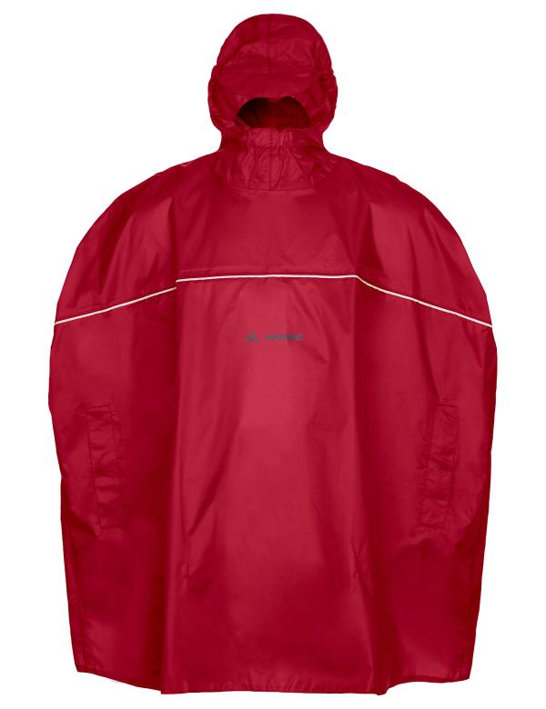 VAUDE Kids Grody Poncho indian red Gr&ouml;&szlig; S