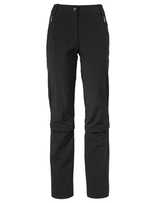 VAUDE Women's Farley Stretch Capri T-Zip Pants III black Gr&ouml;&szlig; 34