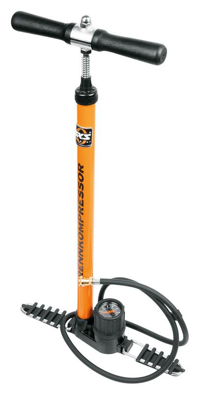 SKS GERMANY RENNKOMPRESSOR (Messingnippel-Schlauchanschluss f&uuml;r SV) orange 