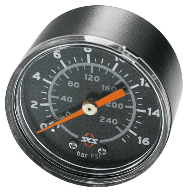 SKS GERMANY Manometer f&uuml;r RENNKOMPRESSOR schwarz 