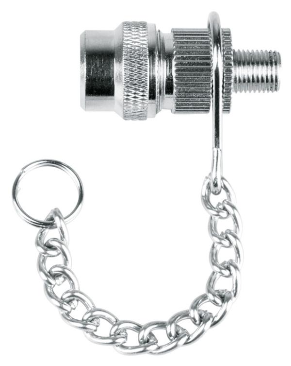 SKS GERMANY Fahrradstecknippel mit Kette silber 