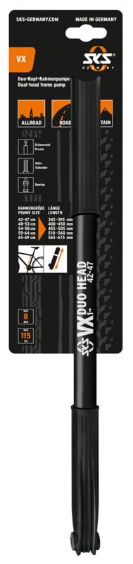 SKS GERMANY VX-Kompressor  1, Displaykarte 345-395 SPA  42-47CM,  schwarz schwarz 