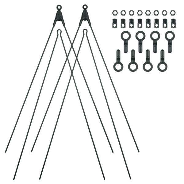 SKS GERMANY BLUEMELS 26" - 29" - ASR- / V-Streben Set, schwarz schwarz 