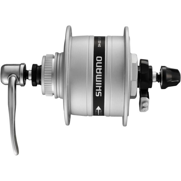 SHIMANO Nabendynamo DH-3D37 6 Volt/3 Watt 36 Loch Center-Lock Silber