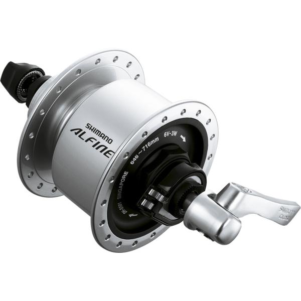 SHIMANO Nabendynamo ALFINE DH-S501 6 Volt/3 Watt 36 Loch Center-Lock Silber