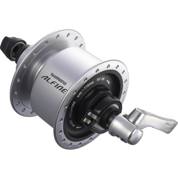 SHIMANO Nabendynamo ALFINE DH-S501 6 Volt/3 Watt 32 Loch Center-Lock Silber