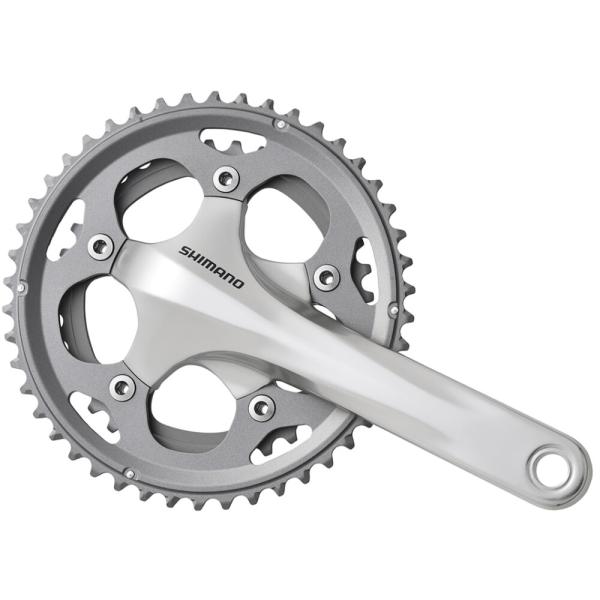 SHIMANO Kurbelgarnitur FC-CX50 10-fach 175 mm 46-36 Z&auml;hne Silber