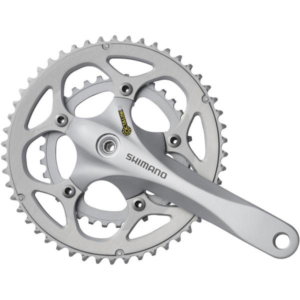 SHIMANO Kurbelgarnitur FC-R345 9-fach 170 mm 50-34 Z&auml;hne Silber