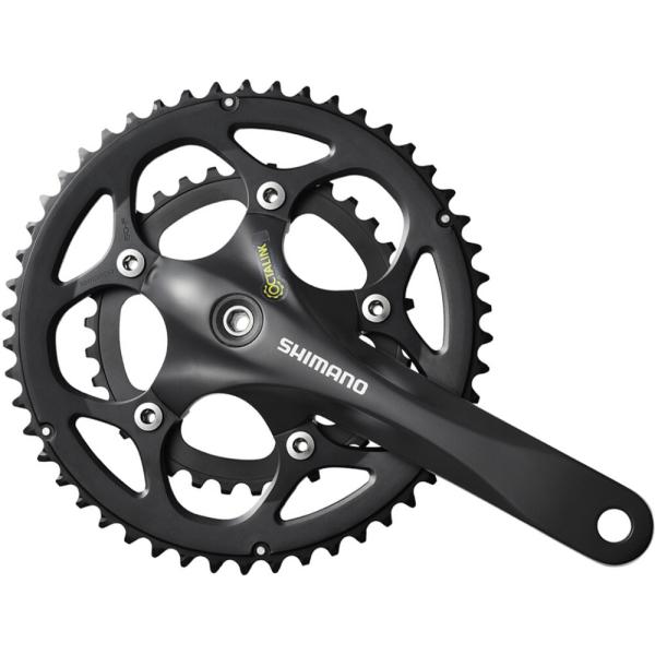 SHIMANO Kurbelgarnitur FC-R345 9-fach 175 mm 50-34 Z&auml;hne Schwarz