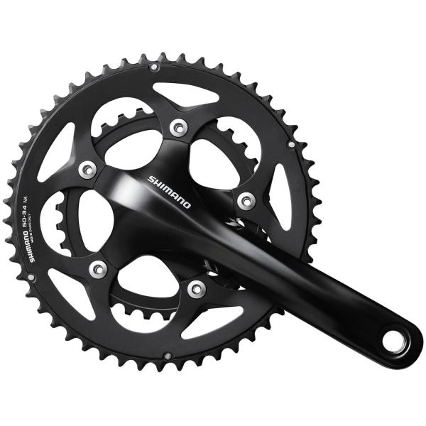 SHIMANO Kurbelgarnitur FC-RS400 10-fach 175 mm 50-34 Z&auml;hne Schwarz