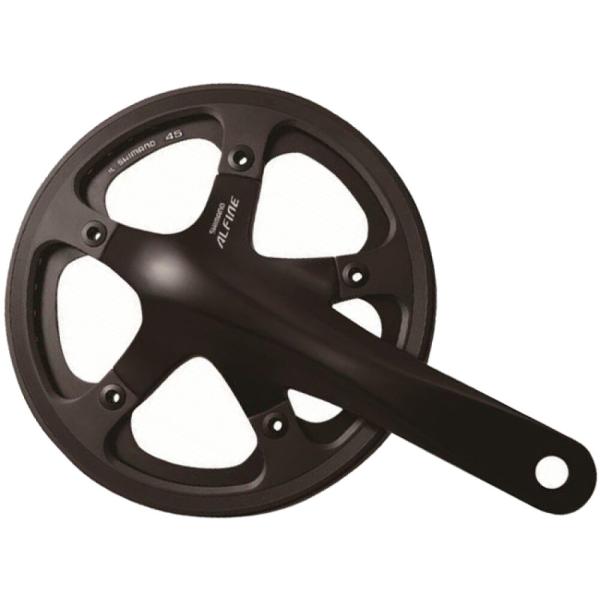SHIMANO Kurbelgarnitur ALFINE FC-S501 39 Z&auml;hne schwarz