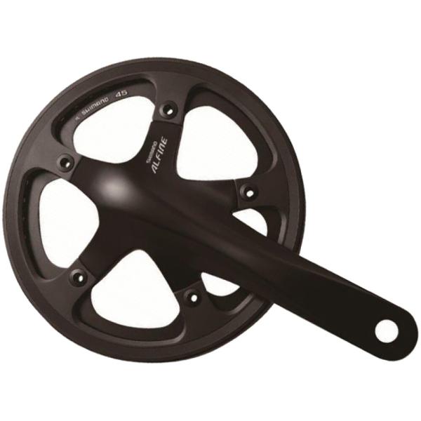 SHIMANO Kurbelgarnitur ALFINE FC-S501 39 Z&auml;hne schwarz
