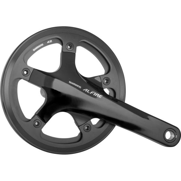 SHIMANO Kurbelgarnitur ALFINE FC-S501 42 Z&auml;hne schwarz