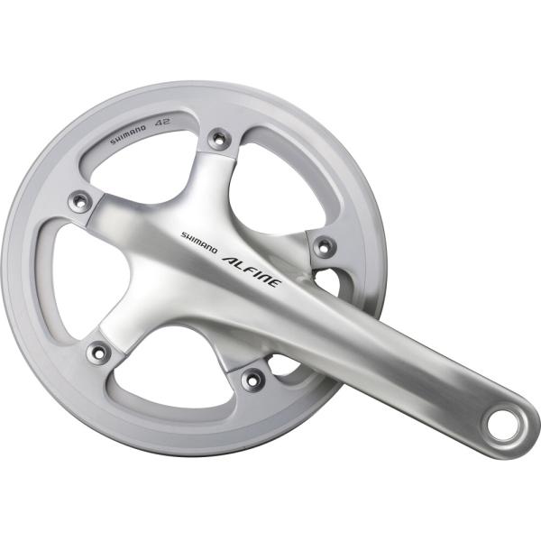 SHIMANO Kurbelgarnitur ALFINE FC-S501 42 Z&auml;hne silber