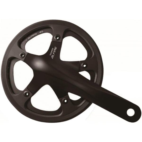 SHIMANO Kurbelgarnitur ALFINE FC-S501 45 Z&auml;hne schwarz