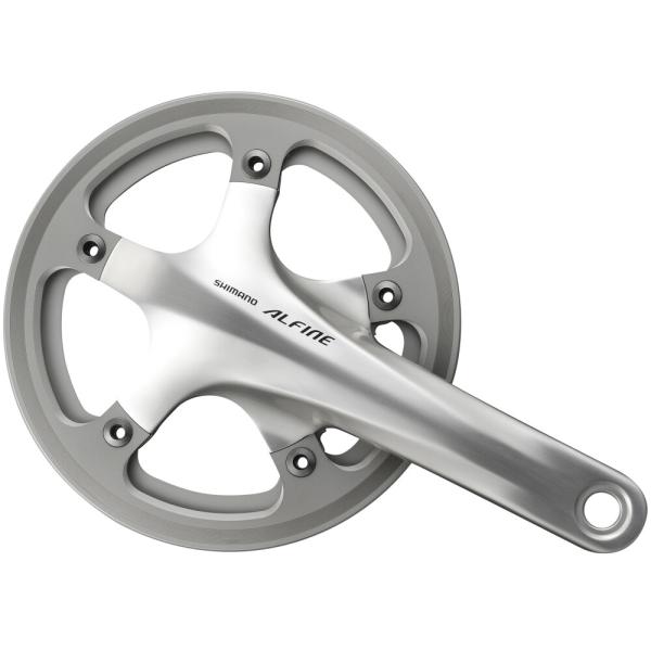 SHIMANO Kurbelgarnitur ALFINE FC-S501 45 Z&auml;hne silber