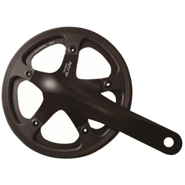 SHIMANO Kurbelgarnitur ALFINE FC-S501 45 Z&auml;hne schwarz