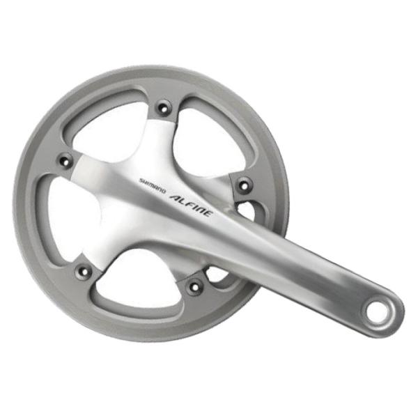 SHIMANO Kurbelgarnitur ALFINE FC-S501 45 Z&auml;hne silber