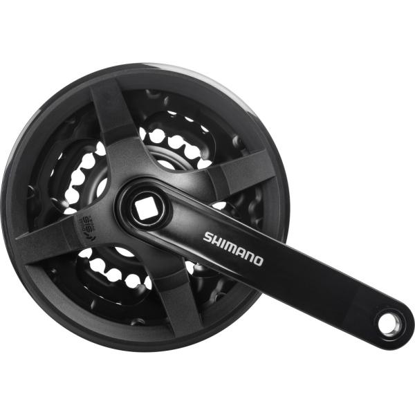 SHIMANO Kurbelgarnitur TOURNEY FC-TY301 6-fach/7-fach/8-fach 150 mm 42-34-24 Z&auml;hne