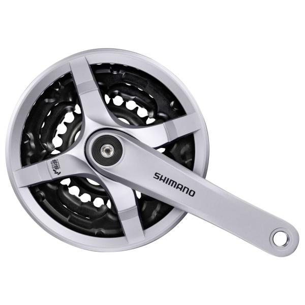 SHIMANO Kurbelgarnitur TOURNEY FC-TY501 6-fach/7-fach/8-fach 170 mm 42-34-24 Z&auml;hne