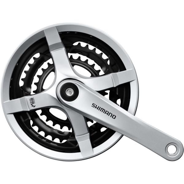 SHIMANO Kurbelgarnitur TOURNEY FC-TY501 6-fach/7-fach/8-fach 170 mm 48-38-28 Z&auml;hne