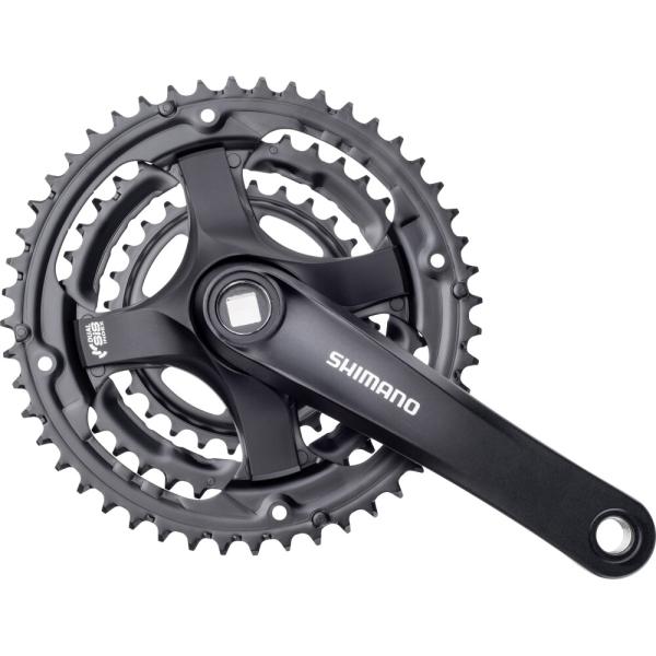 SHIMANO Kurbelgarnitur TOURNEY FC-TY501 6-fach/7-fach/8-fach 170 mm 48-38-28 Z&auml;hne