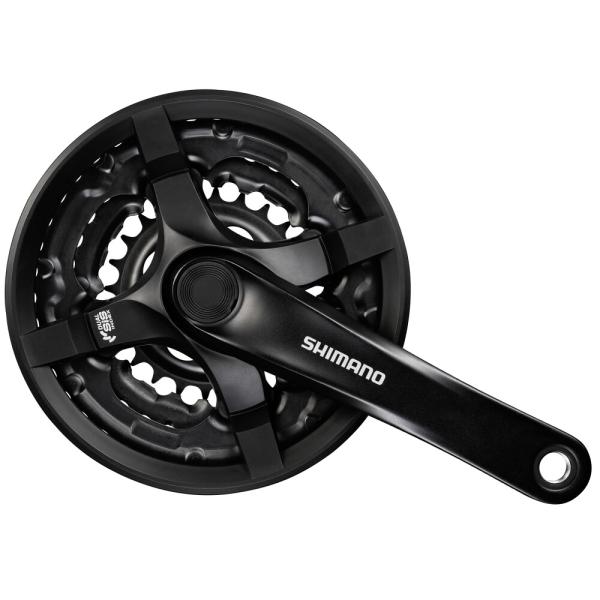 SHIMANO Kurbelgarnitur TOURNEY FC-TY501 6-fach/7-fach/8-fach 175 mm 42-34-24 Z&auml;hne