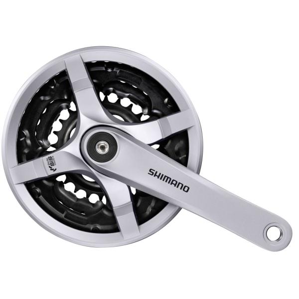 SHIMANO Kurbelgarnitur TOURNEY FC-TY501 6-fach/7-fach/8-fach 175 mm 42-34-24 Z&auml;hne
