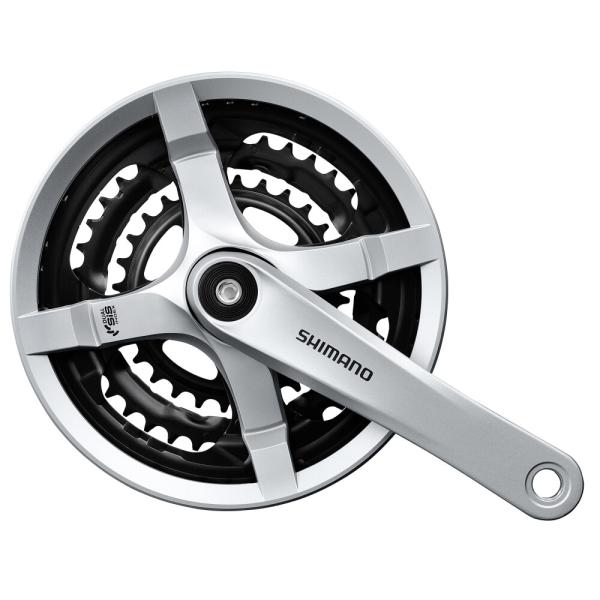 SHIMANO Kurbelgarnitur TOURNEY FC-TY501 6-fach/7-fach/8-fach 175 mm 48-38-28 Z&auml;hne