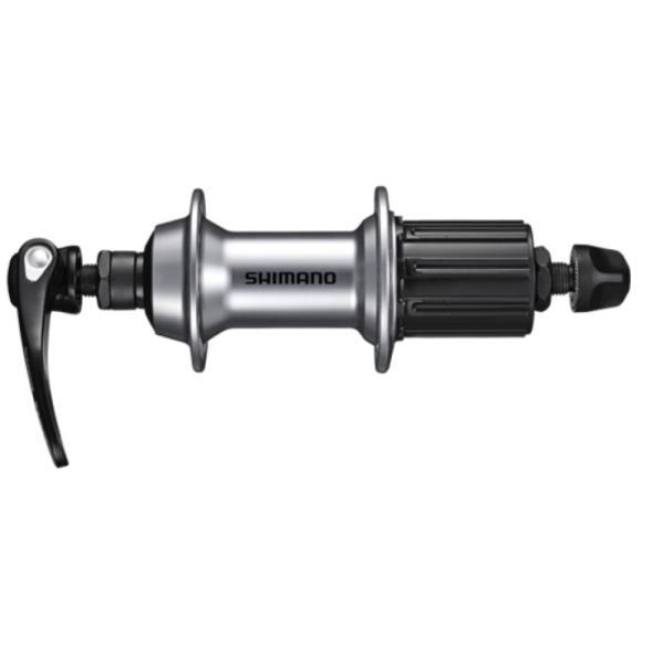 SHIMANO Hinterradnabe FH-RS400 28 Loch Schnellspanner Silber