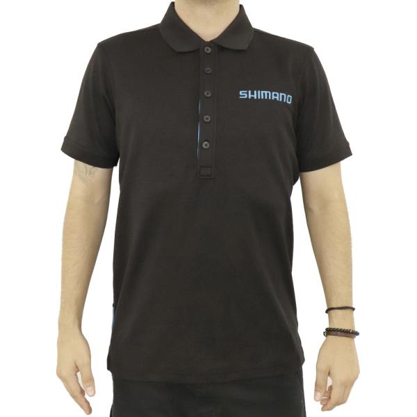 SHIMANO SHIMANO WORKSHOP POLO BLACK, S 50% PES/50% COTTON