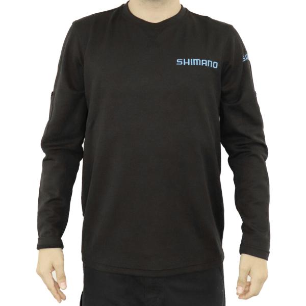 SHIMANO SHIMANO WORKSHOP LONGSLEEVE BLACK, S 50% PES/50% COTTON