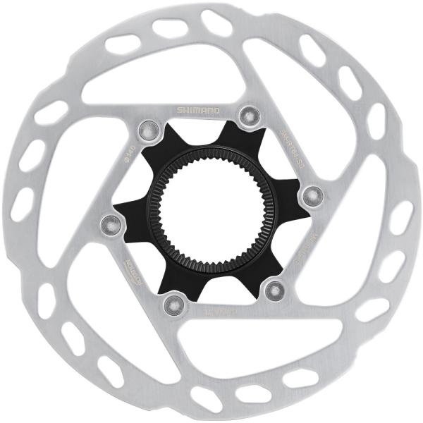 SHIMANO Bremsscheibe SM-RT64 140mm CL Verschlussring mit Innenverzahnung