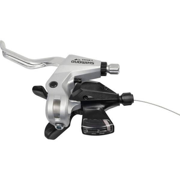 SHIMANO Schalt-/Bremshebel ST-M310 3-fach Links Schwarz/Silber 2 Finger