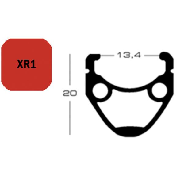 Exal Felge XR1 28" 36 Loch Schwarz