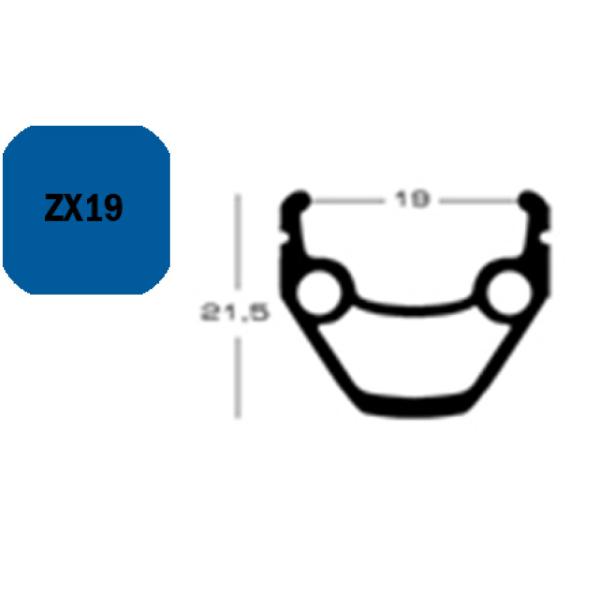 Exal FELGE ZX 19, 28" 36L SILB 19-622 VL:8,5MM DOPPELOESEN