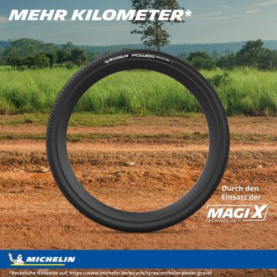 Michelin FALTREIFEN POWER GRAVEL V2 Comp MAGI-X 33-622 Schwarz TS TLR Produktbild 3