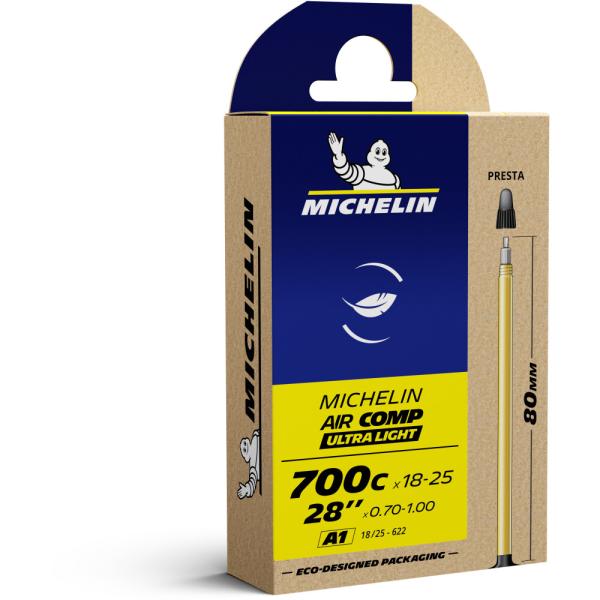 Michelin SCHLAUCH A1 AIRCOMP ULTRALIGHT SV 18/25-622 80mm