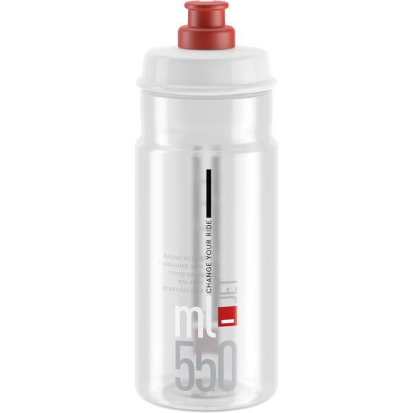 ELITE ELITE Trinkflasche Jet Transparent-Rot 550 ml