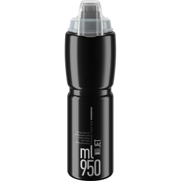 ELITE ELITE Trinkflasche Jet Plus Schwarz-Grau 950 ml