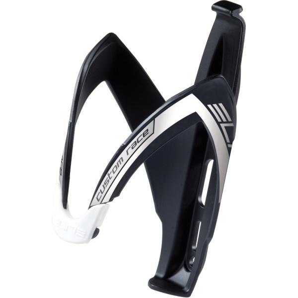 ELITE ELITE Flaschenhalter Custom Race Schwarz/Wei&szlig; Matt, ohne Beschichtung