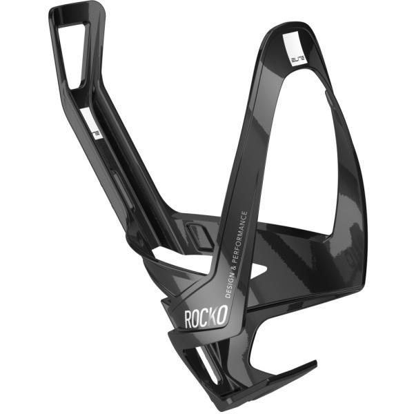 ELITE ELITE Flaschenhalter Rocko Carbon Schwarz/Wei&szlig; Gl&auml;nzend
