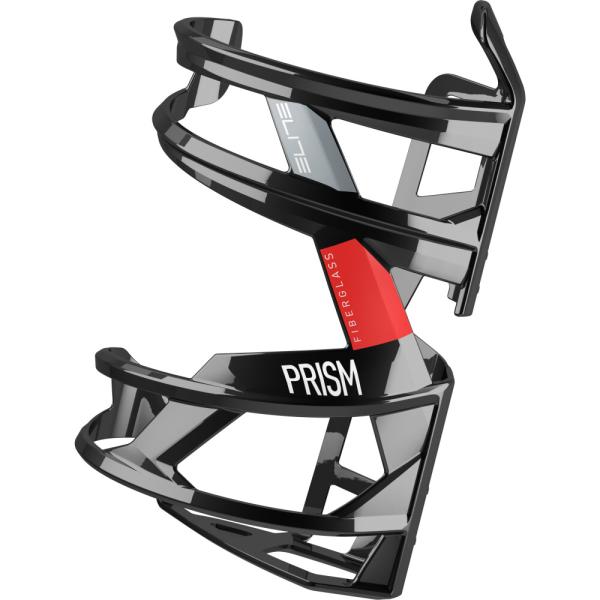 ELITE ELITE Flaschenhalter Prism Schwarz/Rot Gl&auml;nzend
