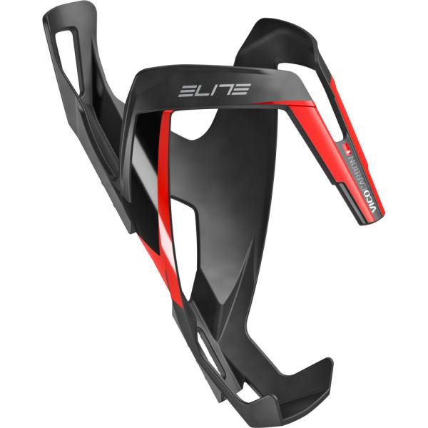 ELITE ELITE Flaschenhalter Vico Carbon Schwarz/Rot Matt