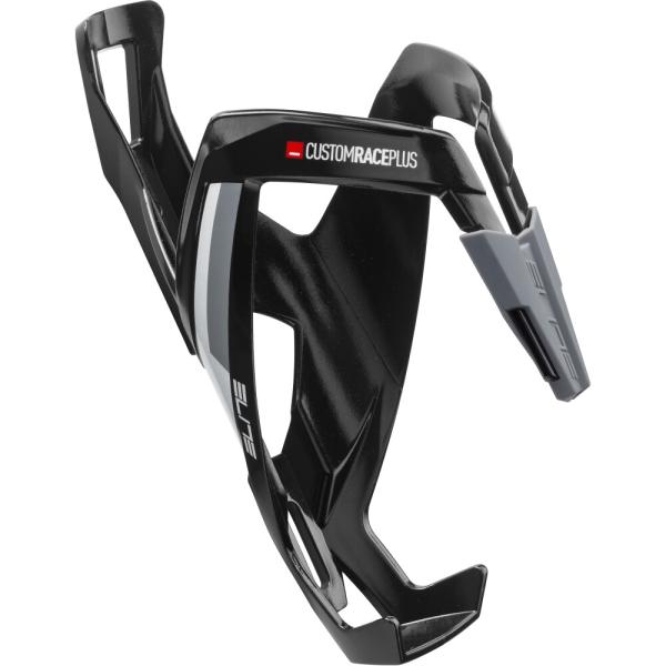 ELITE ELITE Flaschenhalter Custom Race Plus Schwarz/Wei&szlig; Gl&auml;nzend