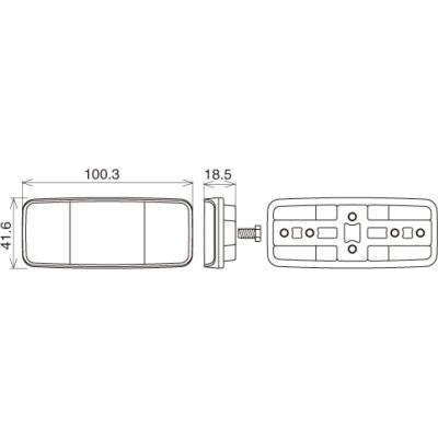CATEYE CATEYE Reflektoren R&uuml;ckstrahler RR-395 BTR Produktbild 1