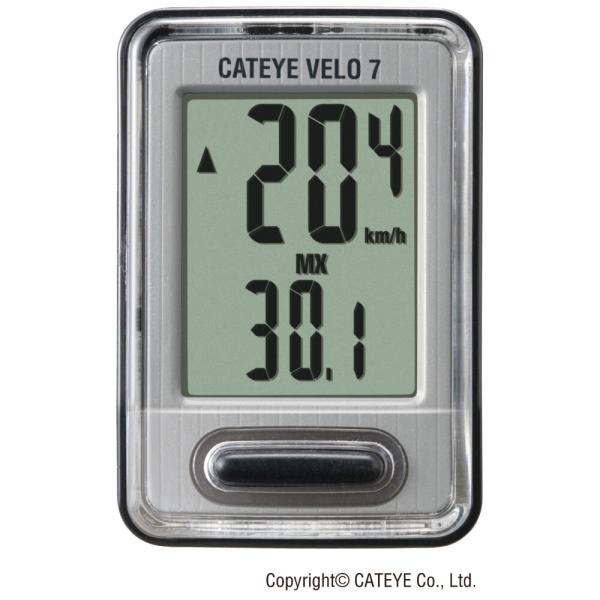 CATEYE CATEYE Fahrradcomputer Velo 7 Silber