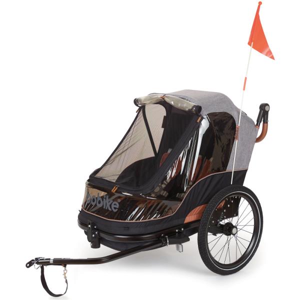 Bobike Bobike Kinderanh&auml;nger Trailer Moobe Grey
